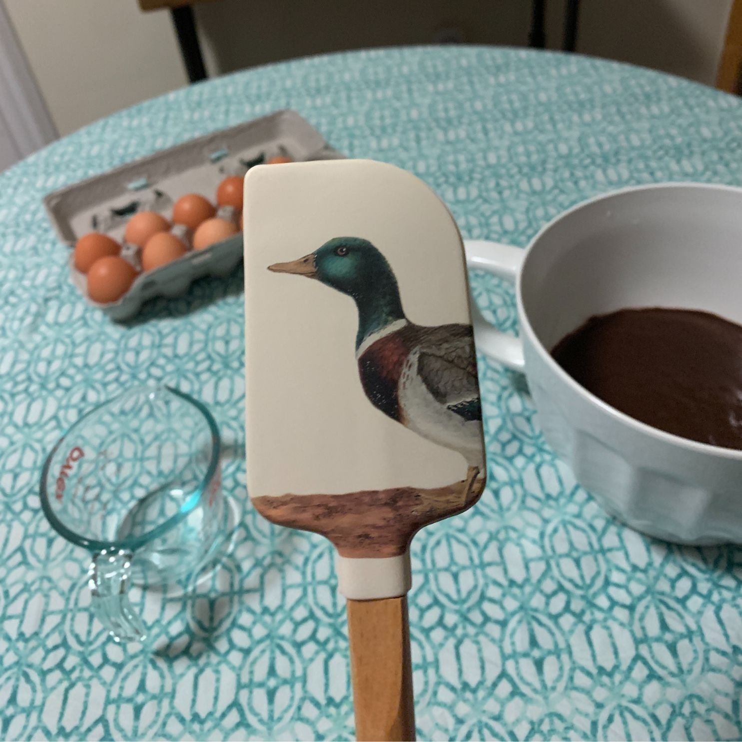 Don't Duck With The Chef Spatula with Wooden Handle