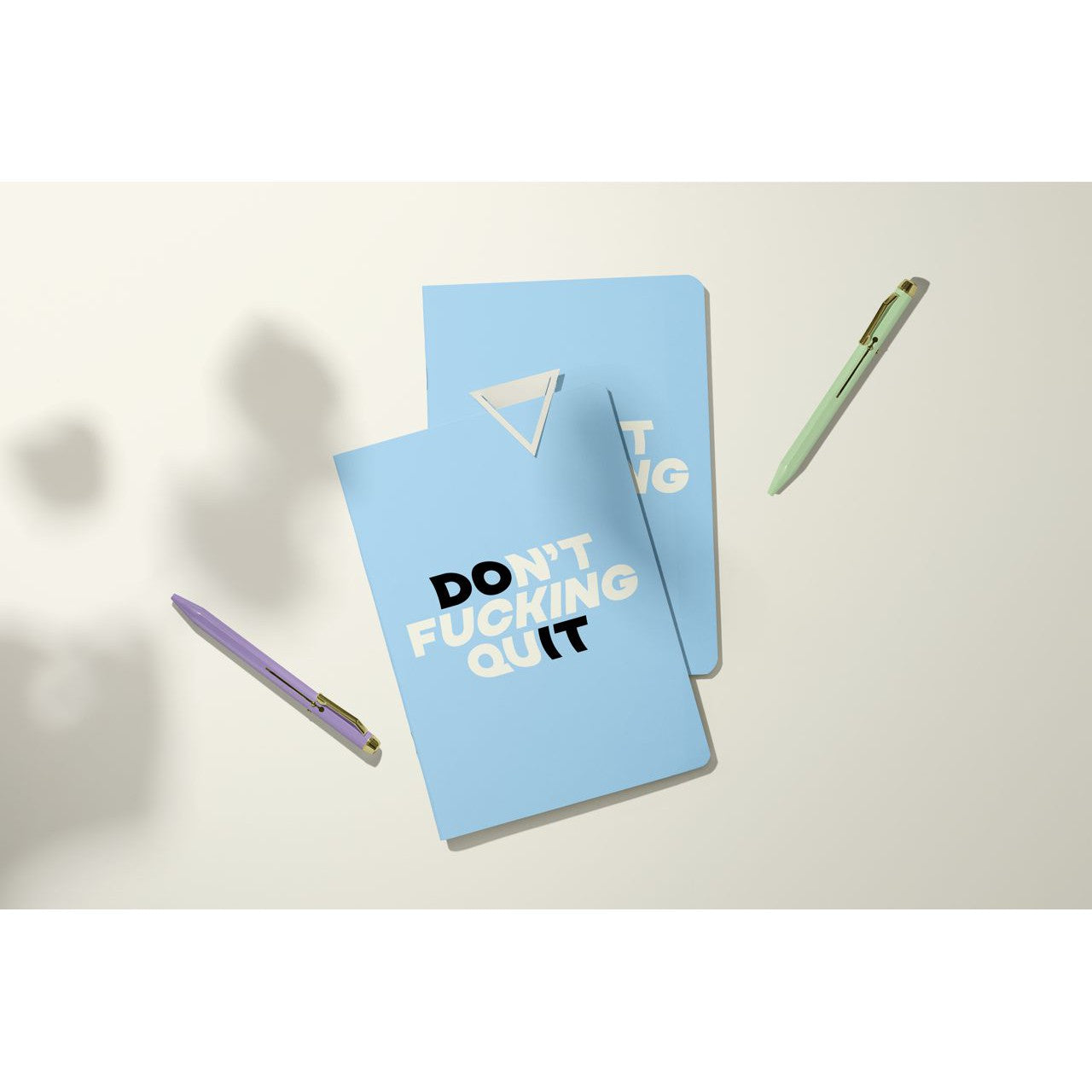 Don't F-ing Quit Pocket Journal in Blue | Mini Notebook | 40 Pages