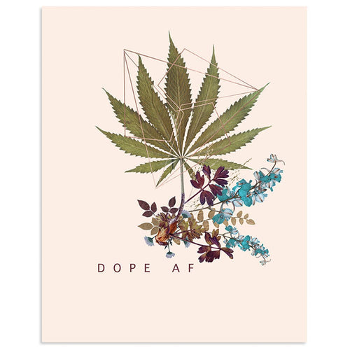 Dope AF 11" x 14" Art Print | Copper Details | Unframed | Gift for Her