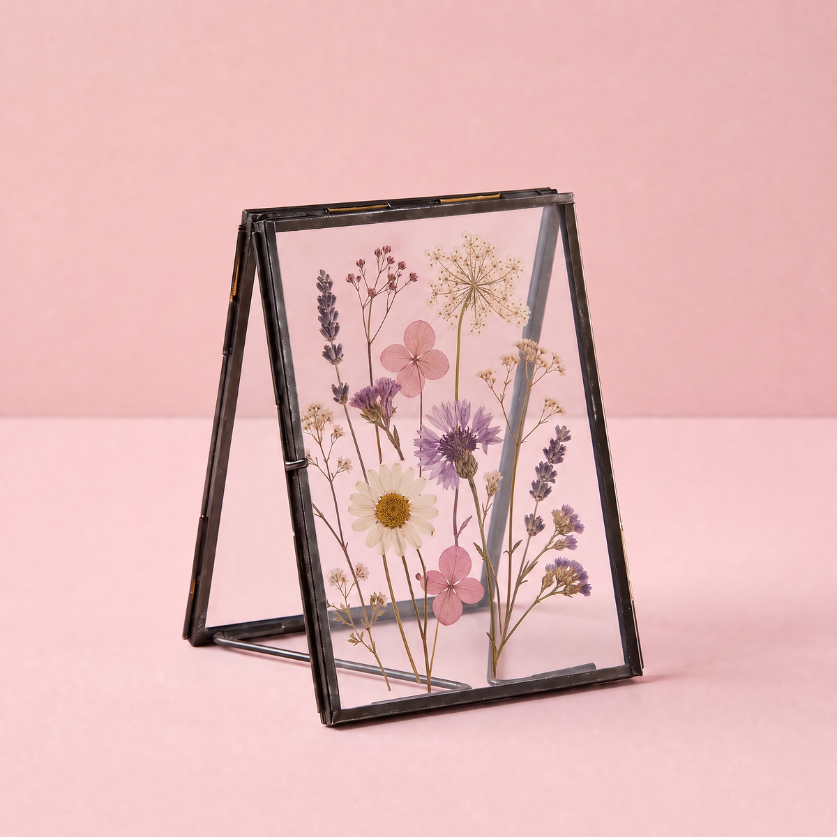 Double Picture Metal Frame | Multipurpose Rustic Photo Holder | 5" x 7"-47th & Main-The Bullish Store