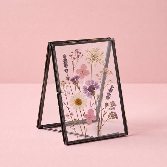 Double Picture Metal Frame | Multipurpose Rustic Photo Holder | 5" x 7"-47th & Main-The Bullish Store