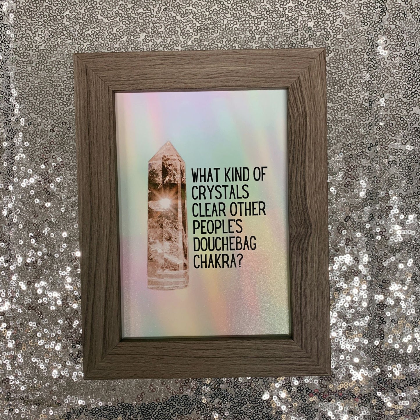 Douchebag Chakra Framed Wall Art | GetBullish Original Quote Sign