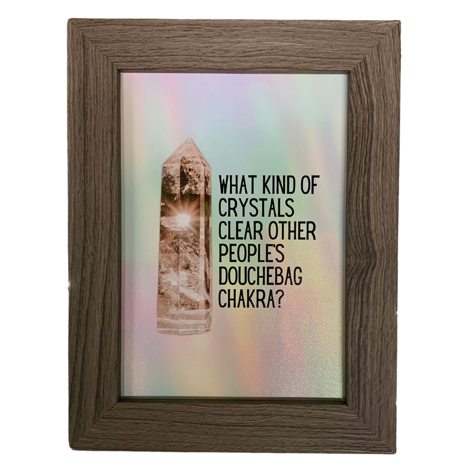 Douchebag Chakra Framed Wall Art | GetBullish Original Quote Sign