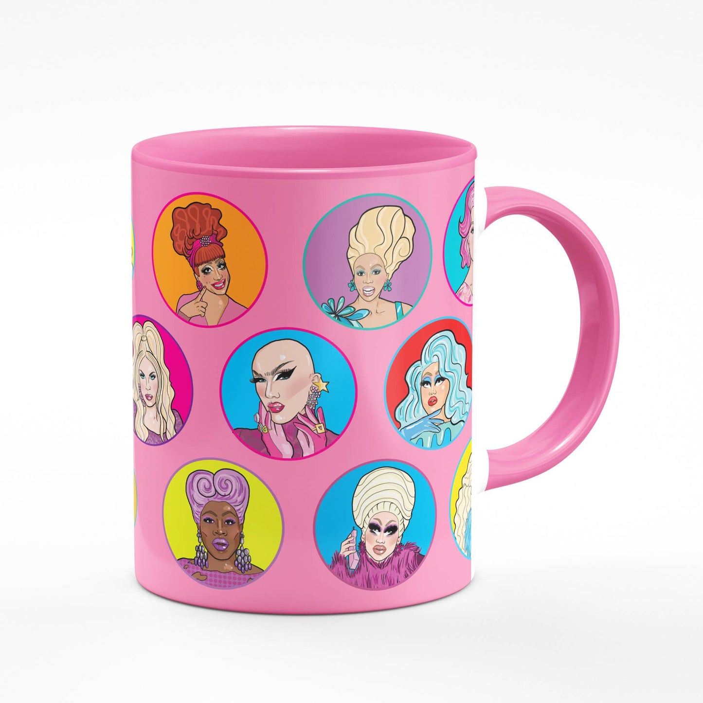Drag Queen Pink Mug | LGBTQ Queer Ceramic Coffee Tea Cup | 11oz