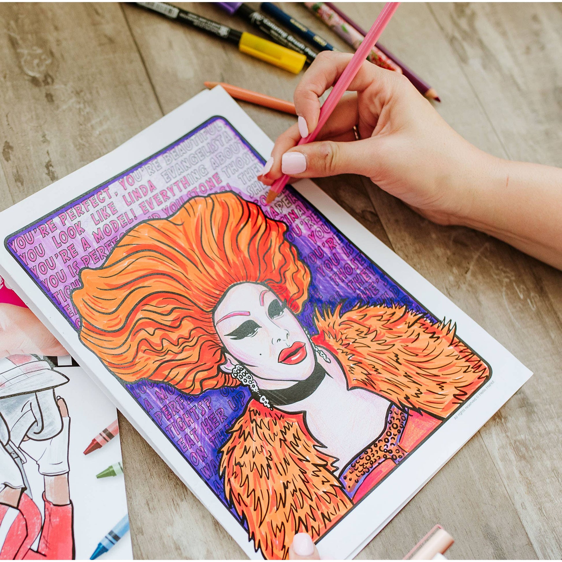 Drag Race Drag Queen Coloring Book