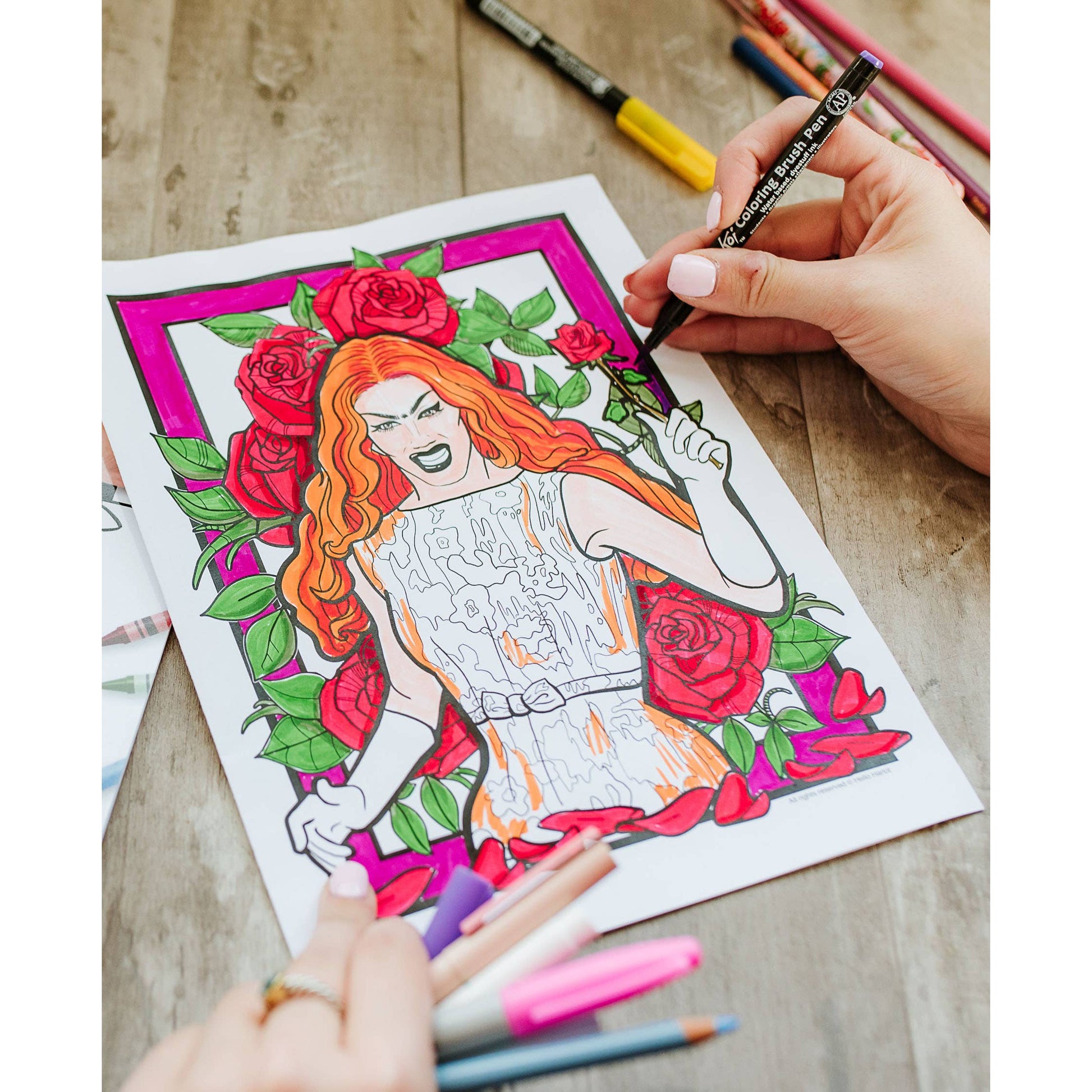 Drag Race Drag Queen Coloring Book