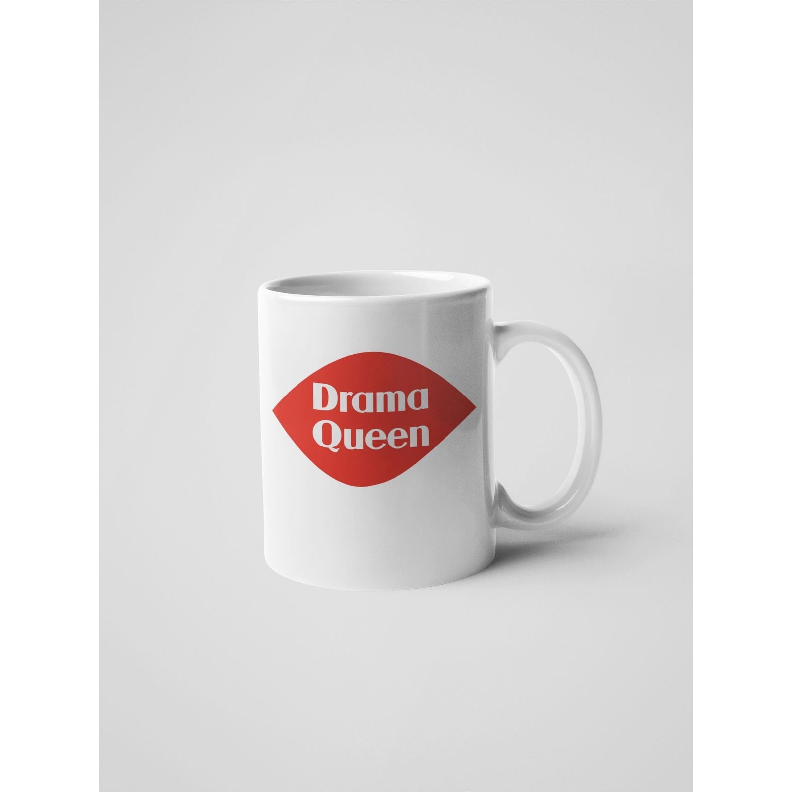 Drama Queen Ceramic Mug in White | Coffee Tea Cup | 15oz