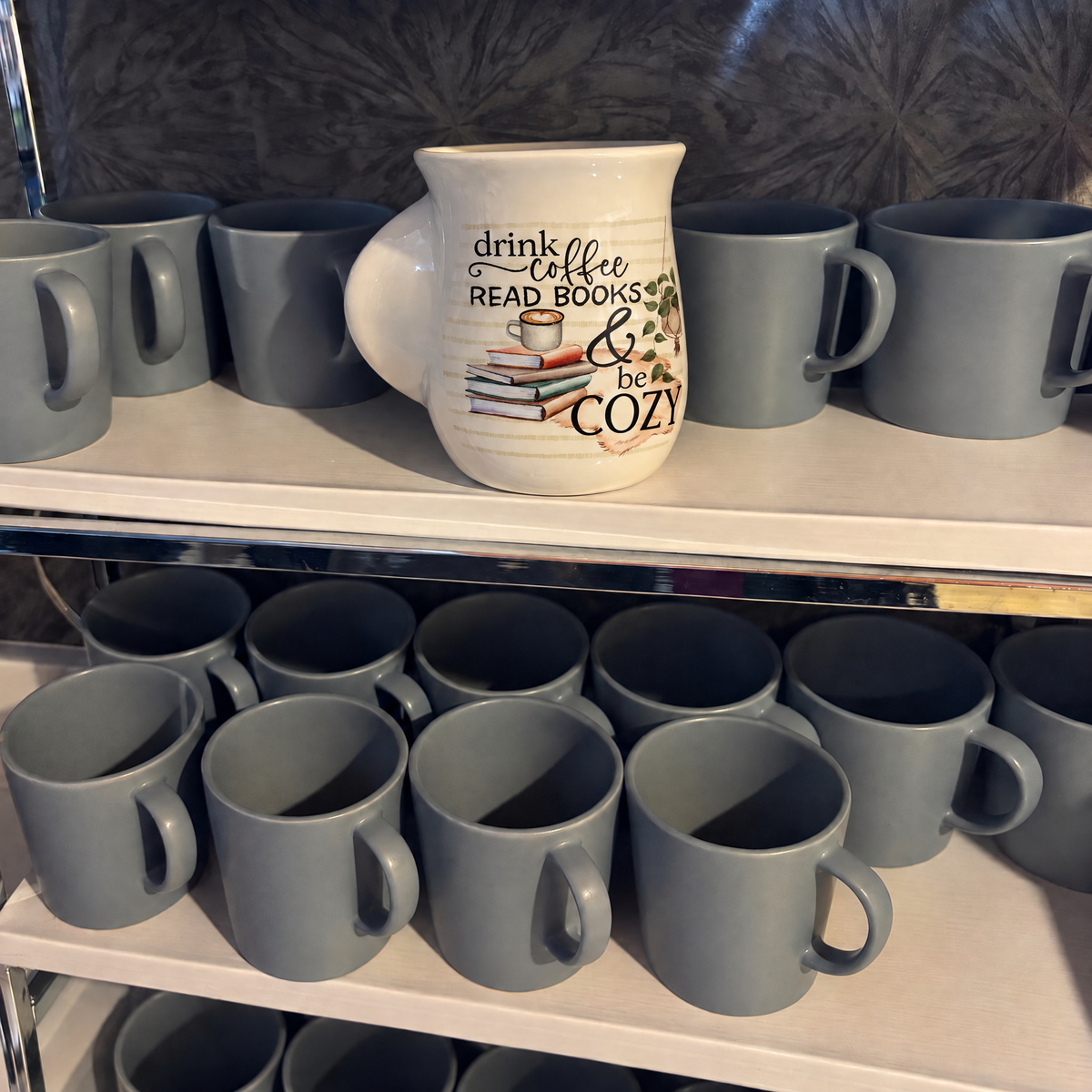 Drink Coffee Read Books & Be Cozy Handwarmer Mug | Creative Brands-Creative Brands-The Bullish Store