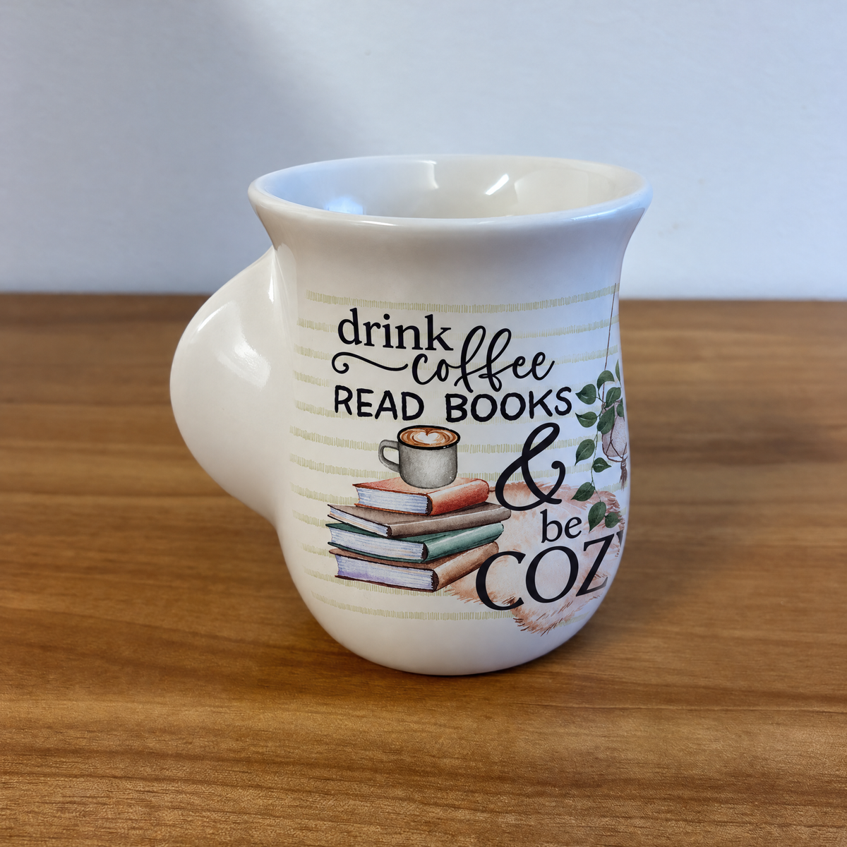 Drink Coffee Read Books & Be Cozy Handwarmer Mug | Creative Brands-Creative Brands-The Bullish Store