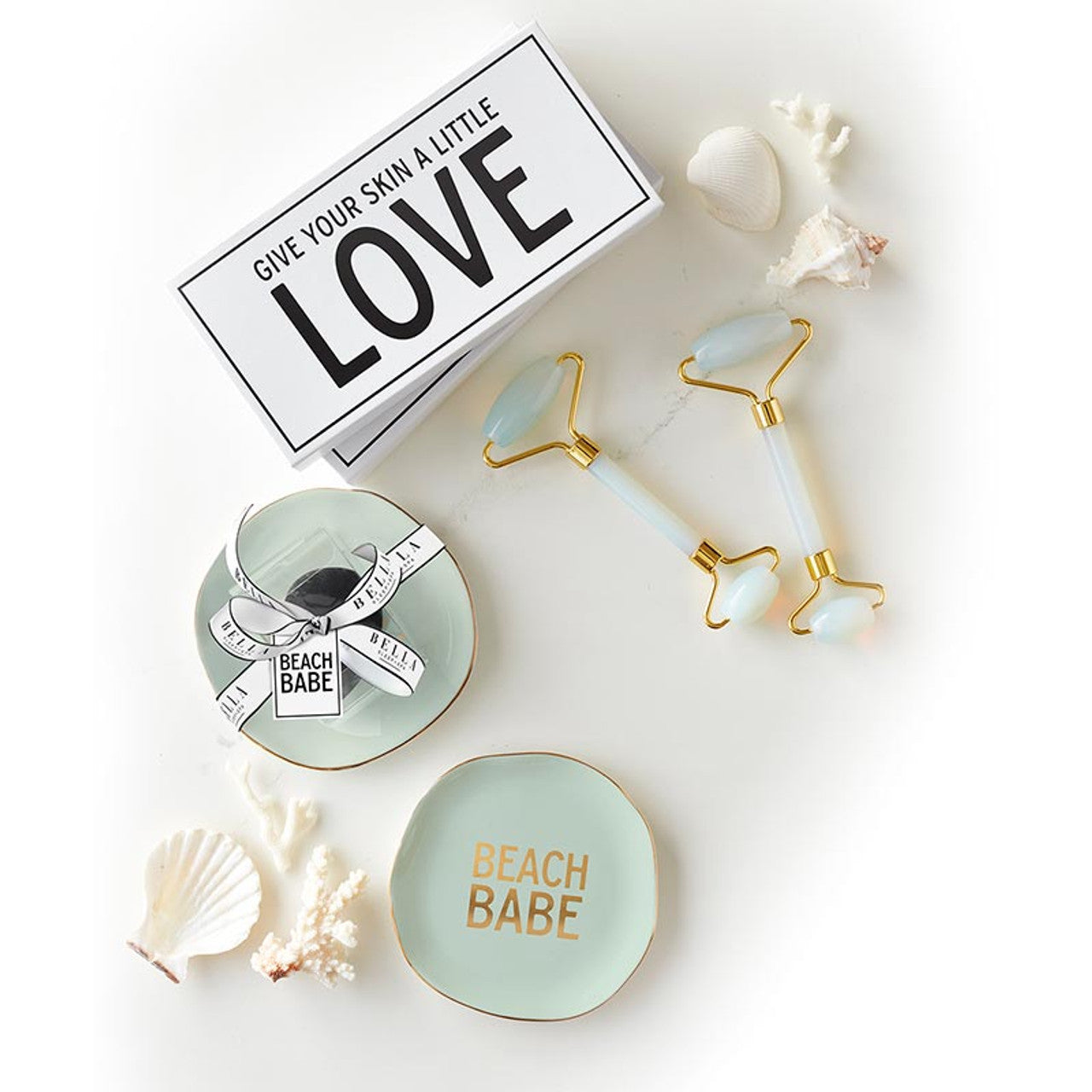 Dual-Ended Opal Face Roller | Facial Skincare Tool in Giftable Box