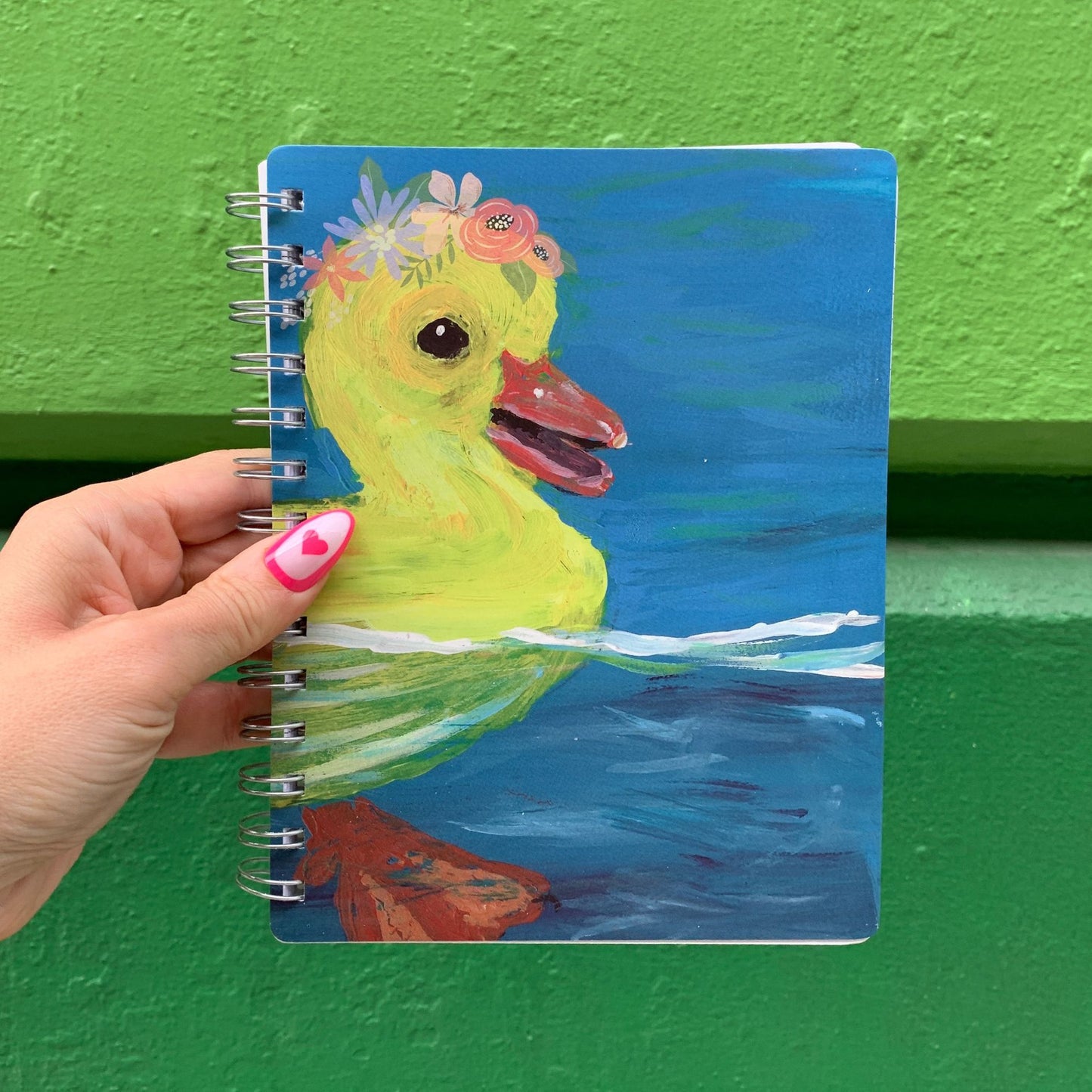 Duckling Spiral Notebook | Double-Sided Journal | 120 Lined Pages