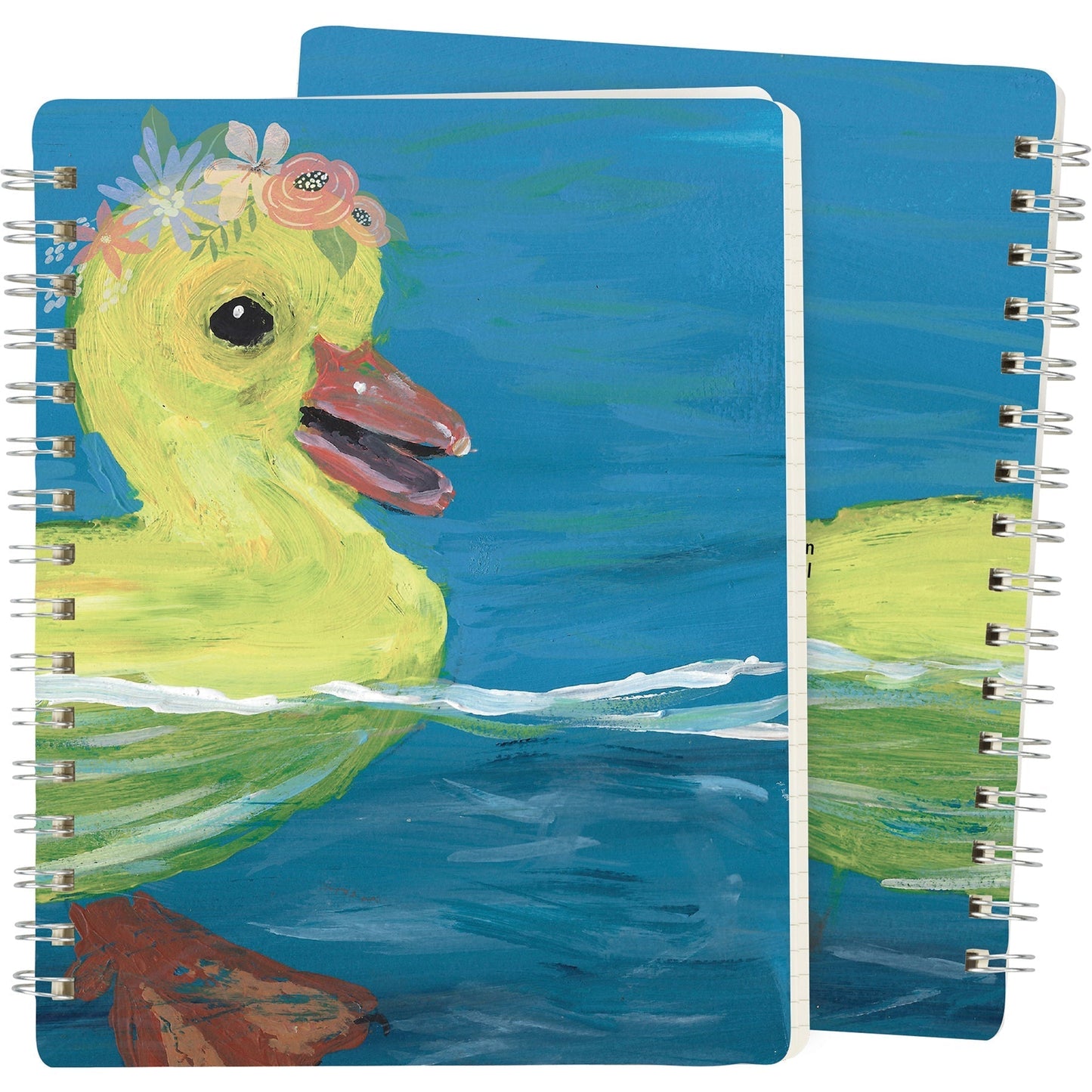 Duckling Spiral Notebook | Double-Sided Journal | 120 Lined Pages