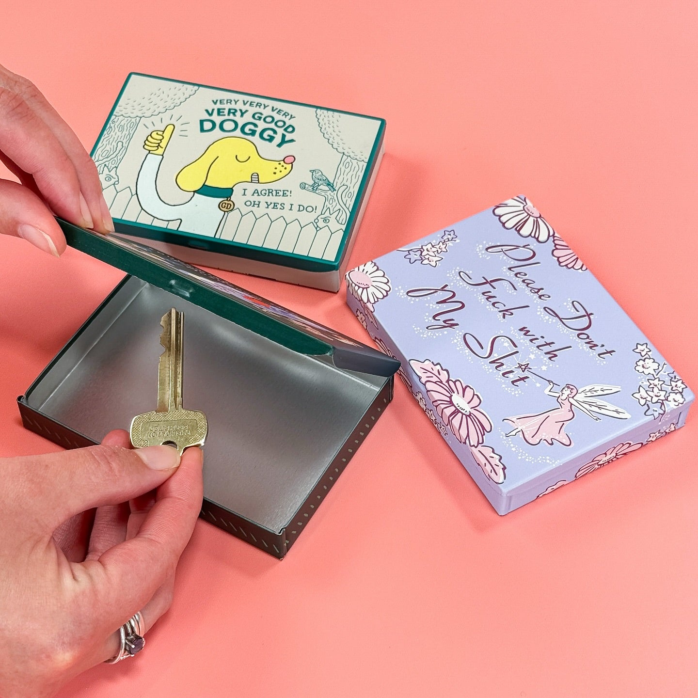 Dumb Shit Men Have Told Me Pocket Box | Small Tin Case | 4.25" X 0.75" | BlueQ at GetBullish