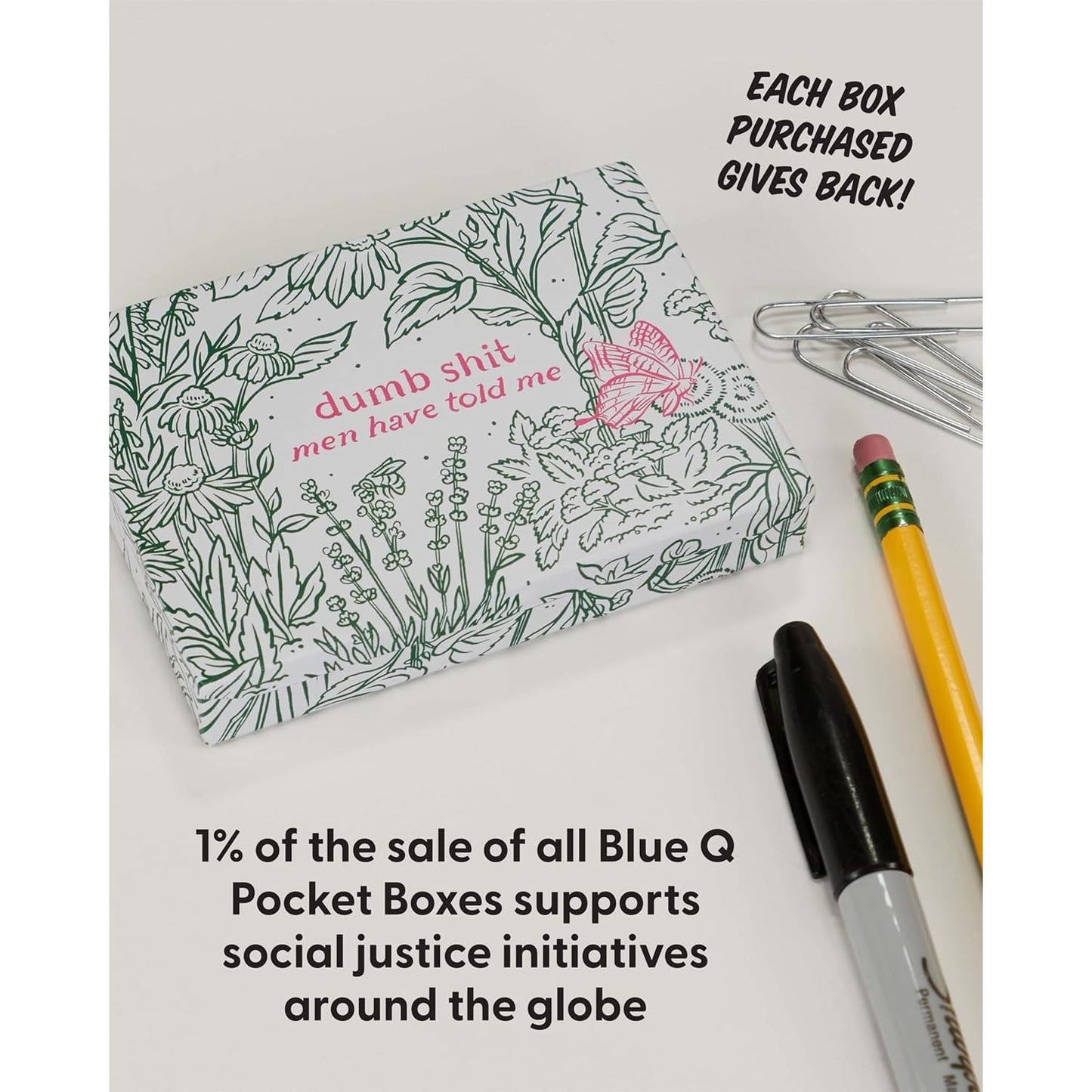 Dumb Shit Men Have Told Me Pocket Box | Small Tin Case | 4.25" X 0.75" | BlueQ at GetBullish