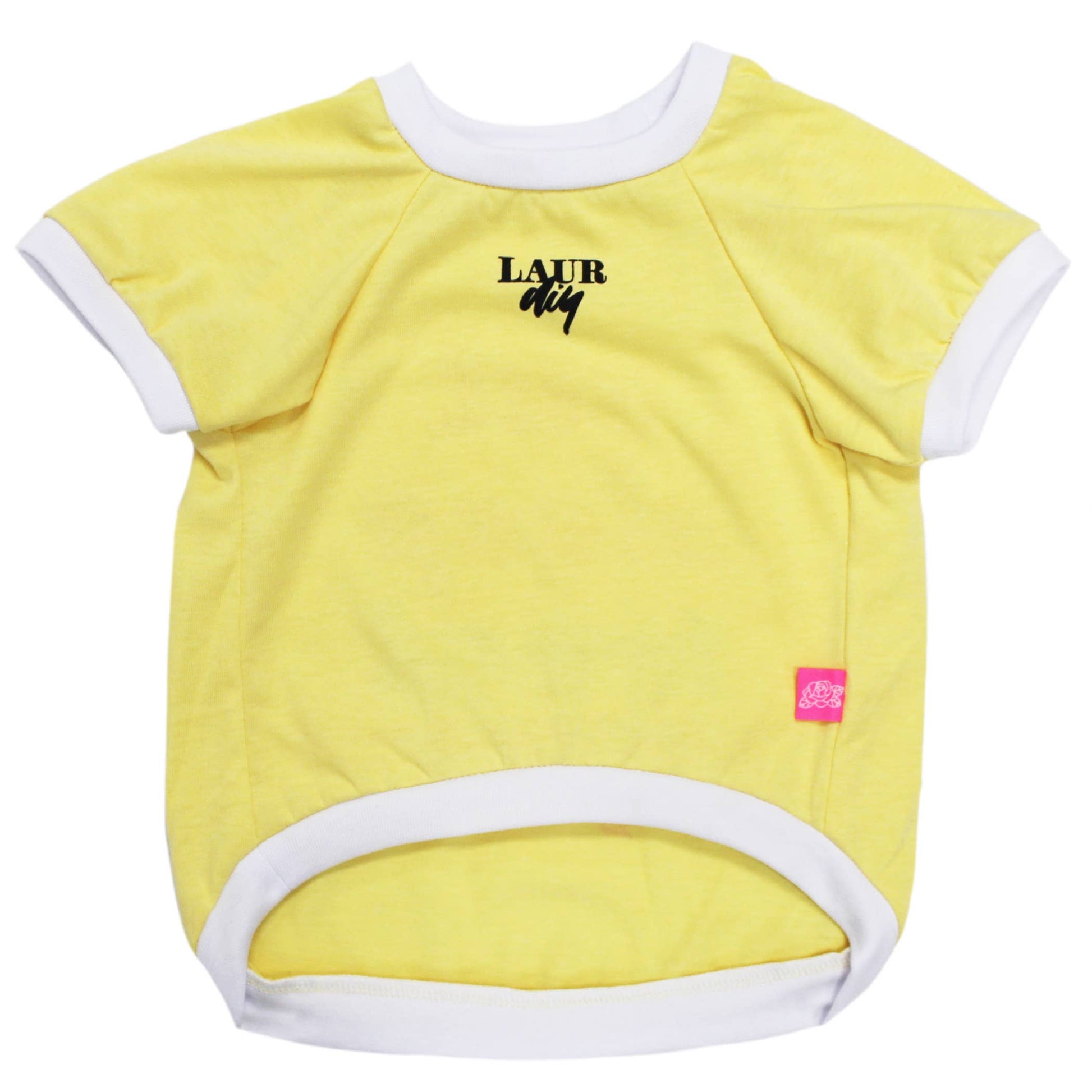 Eat Sleep Treat Repeat LaurDIY Pet Tee in Yellow [Available in SM-L]