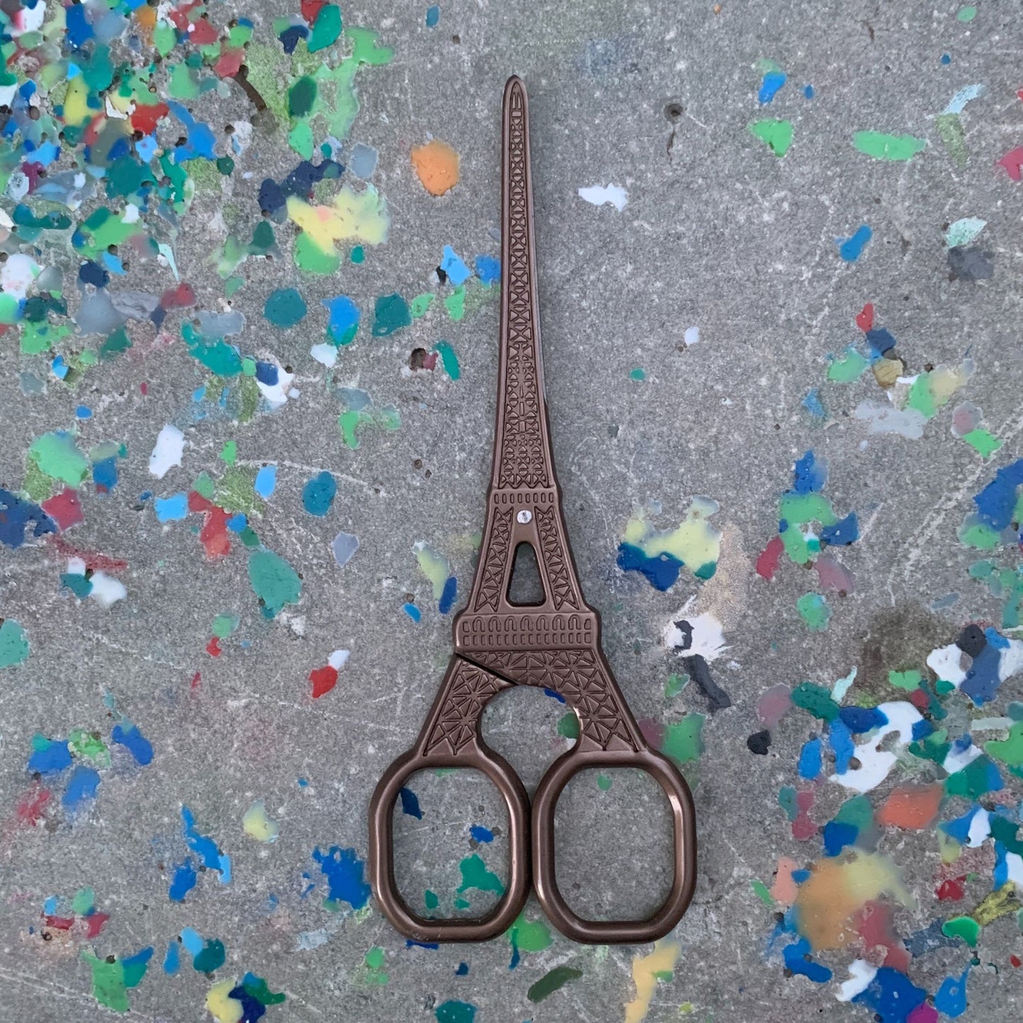 Eiffel Tower Mini Scissors in Antique Bronze, Rose Gold, Silver, Iridescent, or Gold