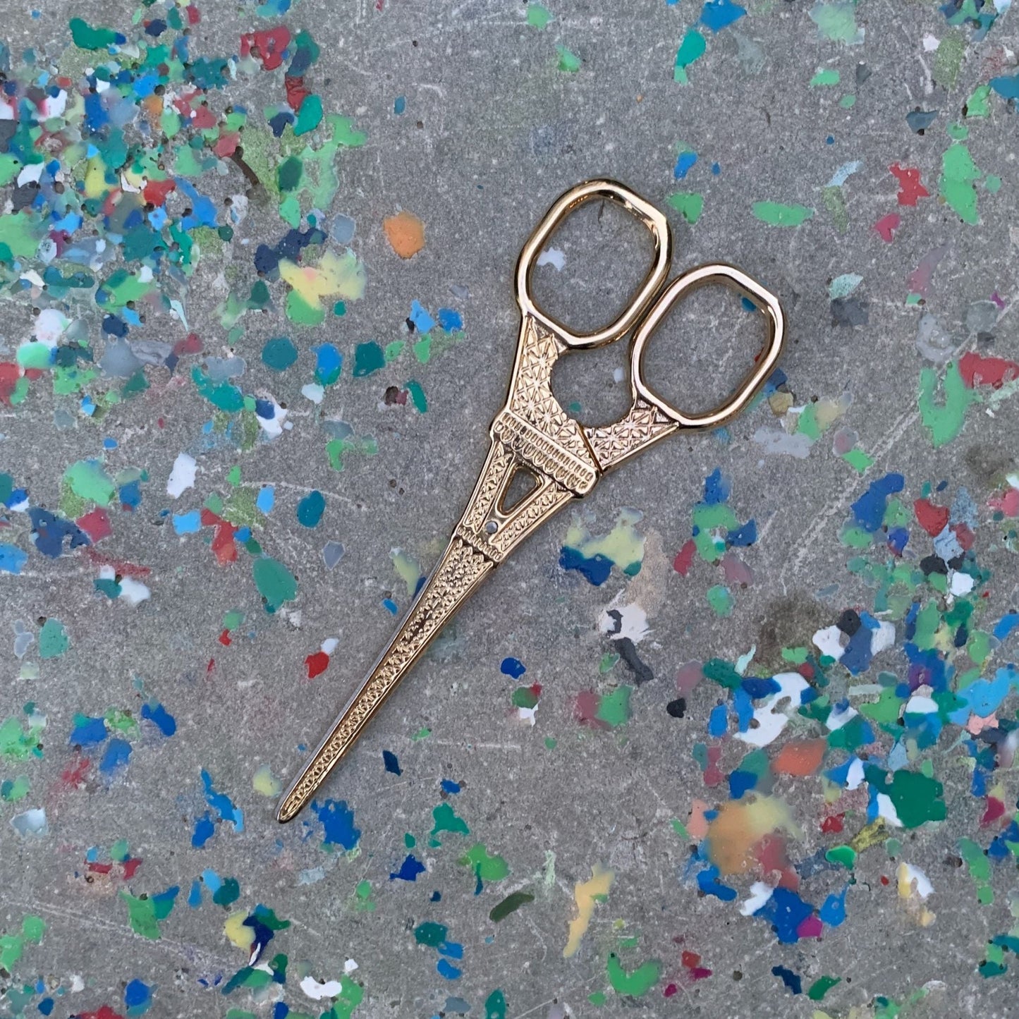 Eiffel Tower Mini Scissors in Antique Bronze, Rose Gold, Silver, Iridescent, or Gold