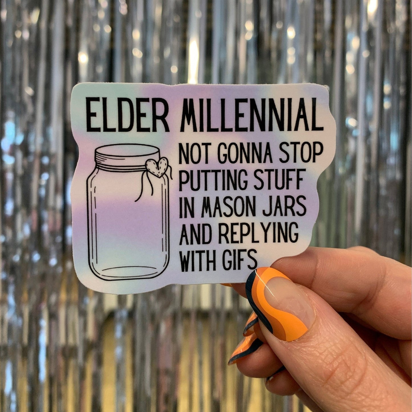 Elder Millennial Sticker The Bullish Store