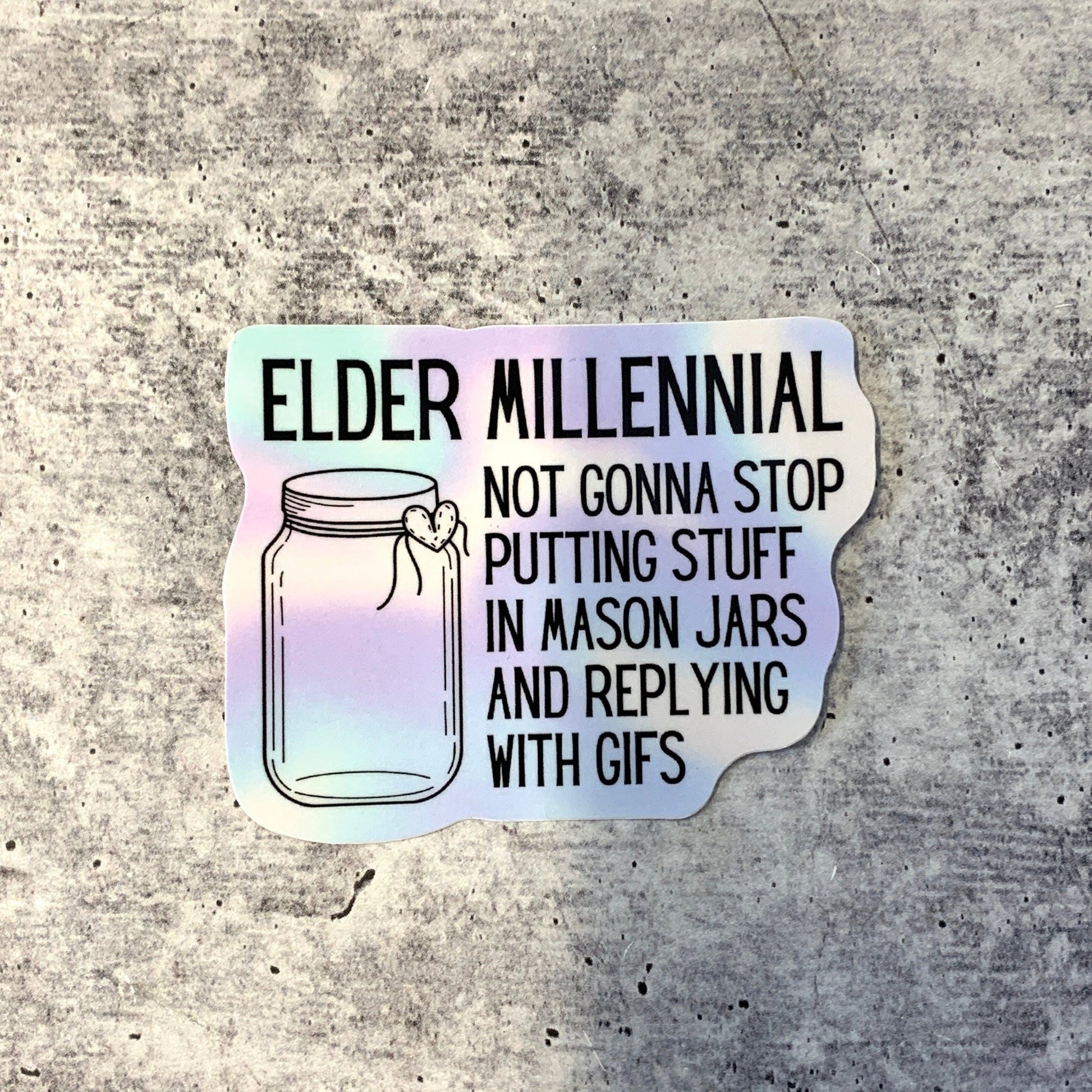 Elder Millennial Sticker – The Bullish Store