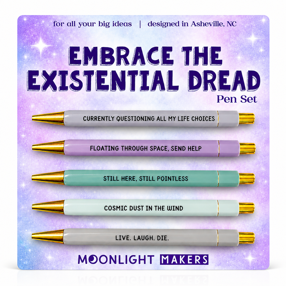 Embrace the Existential Dread Pen Set | 5-Pen Set