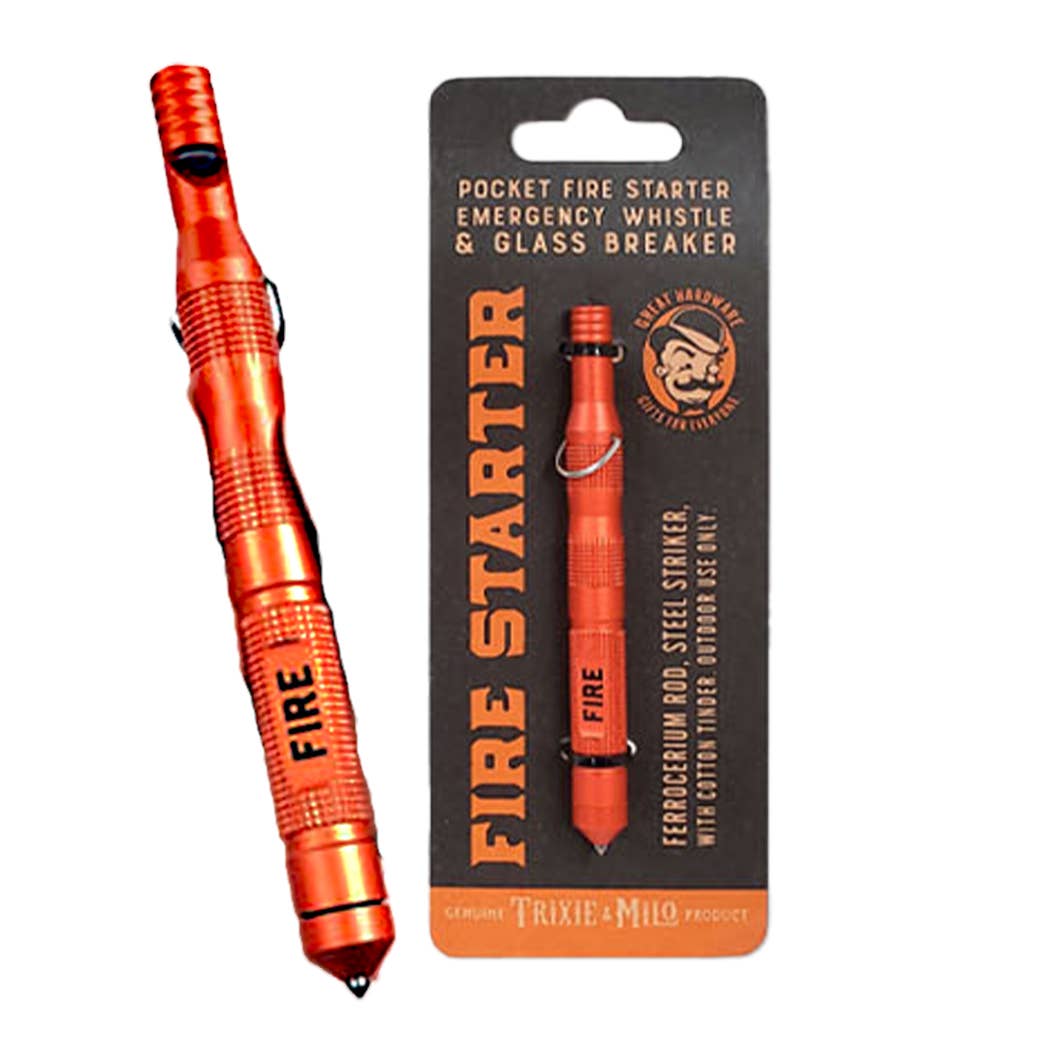 Emergency Fire Starter with Whistle