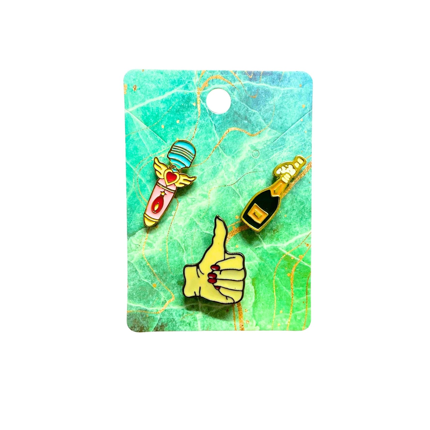 Enamel Pin Sets | Fun Pins Carded for Gifting