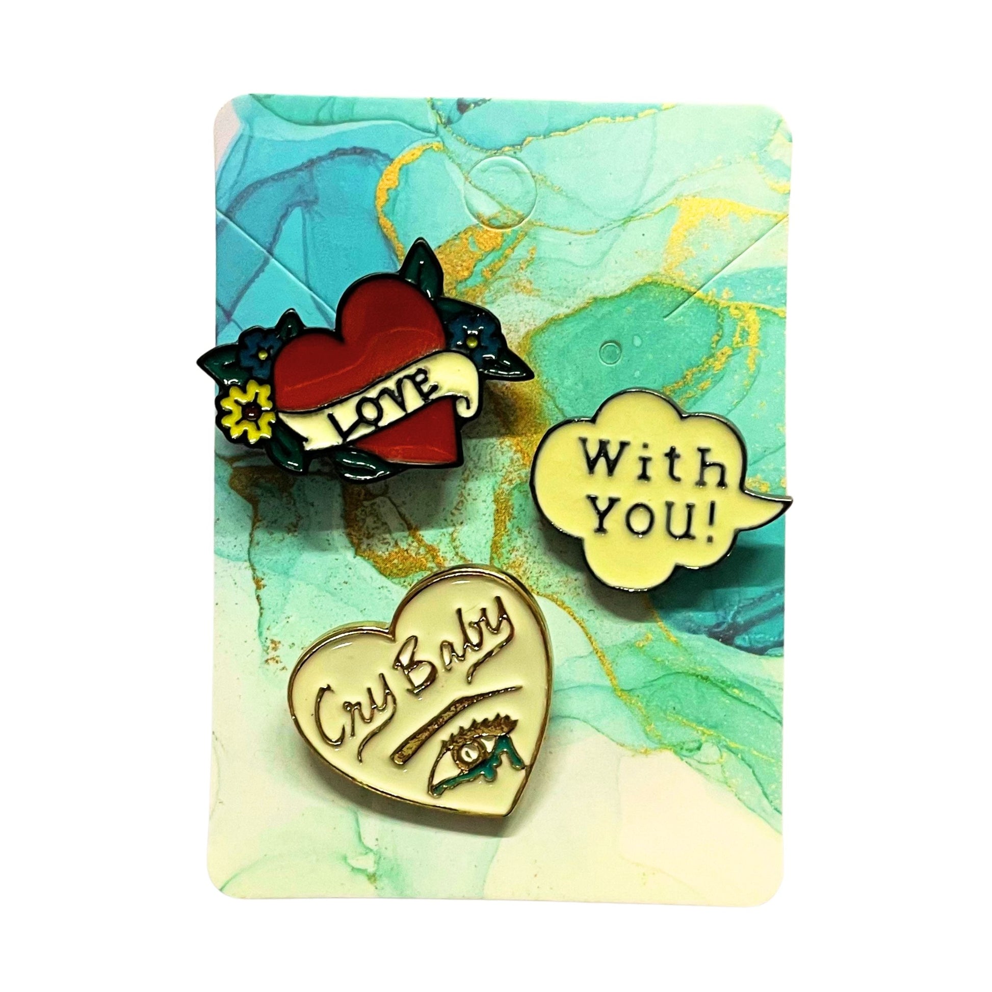 Enamel Pin Sets | Fun Pins Carded for Gifting