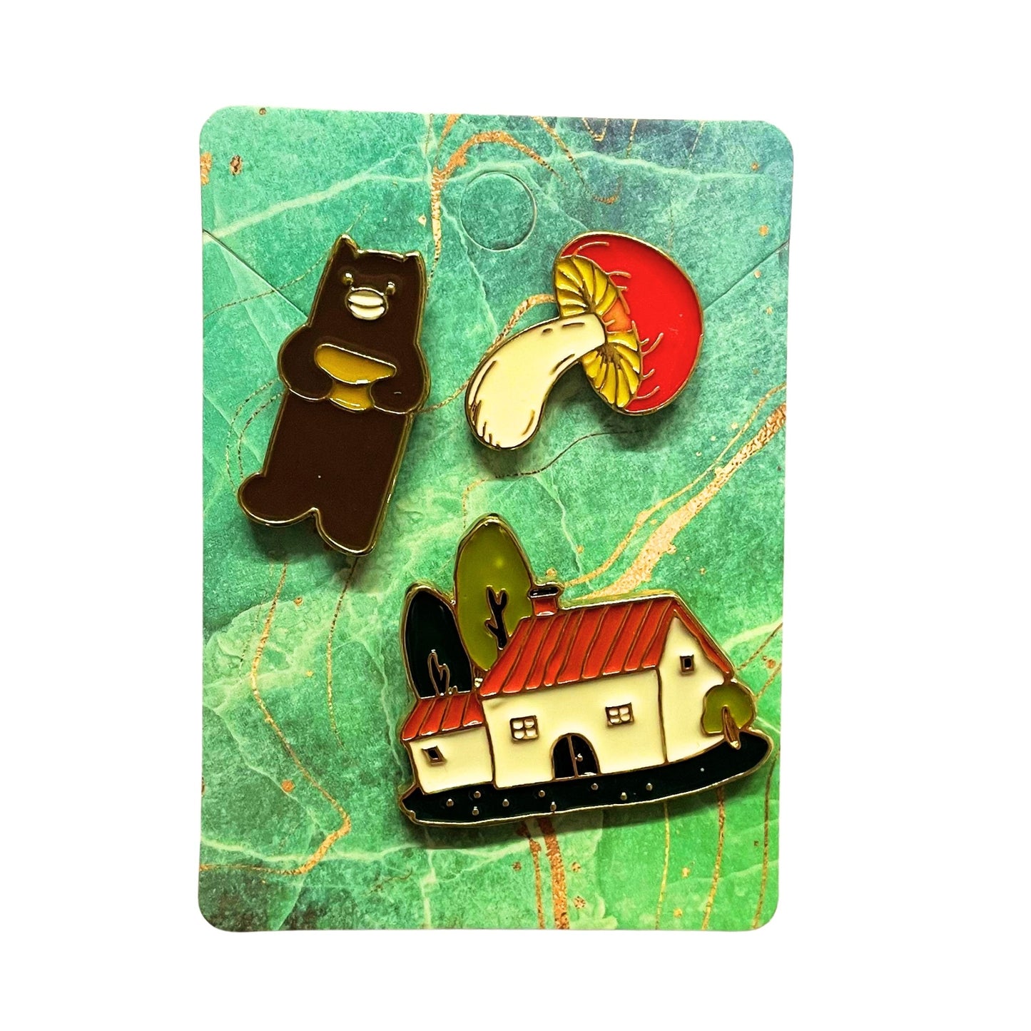 Enamel Pin Sets | Fun Pins Carded for Gifting