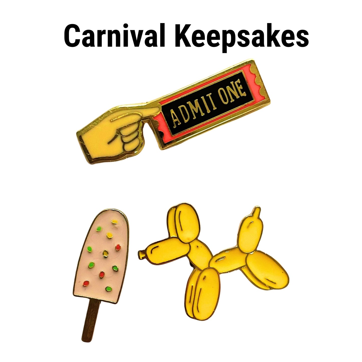 Enamel Pin Sets | Fun Pins Carded for Gifting