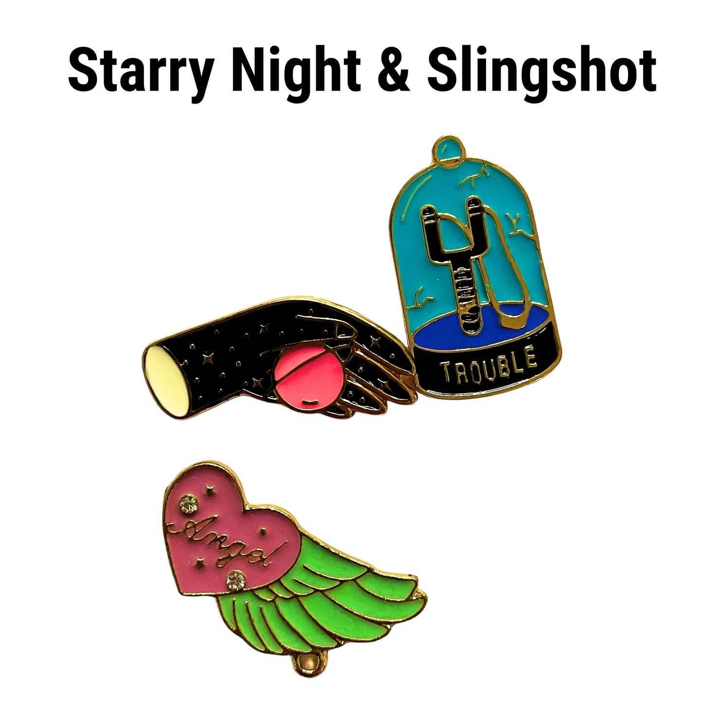 Enamel Pin Sets | Fun Pins Carded for Gifting