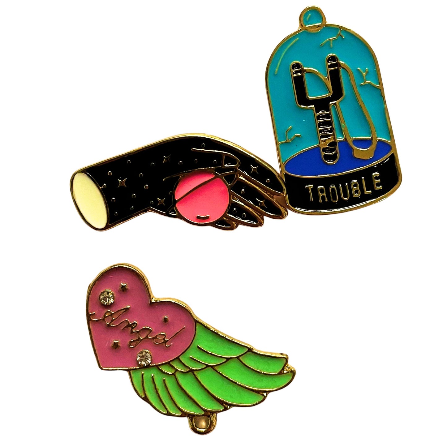 Enamel Pin Sets | Fun Pins Carded for Gifting