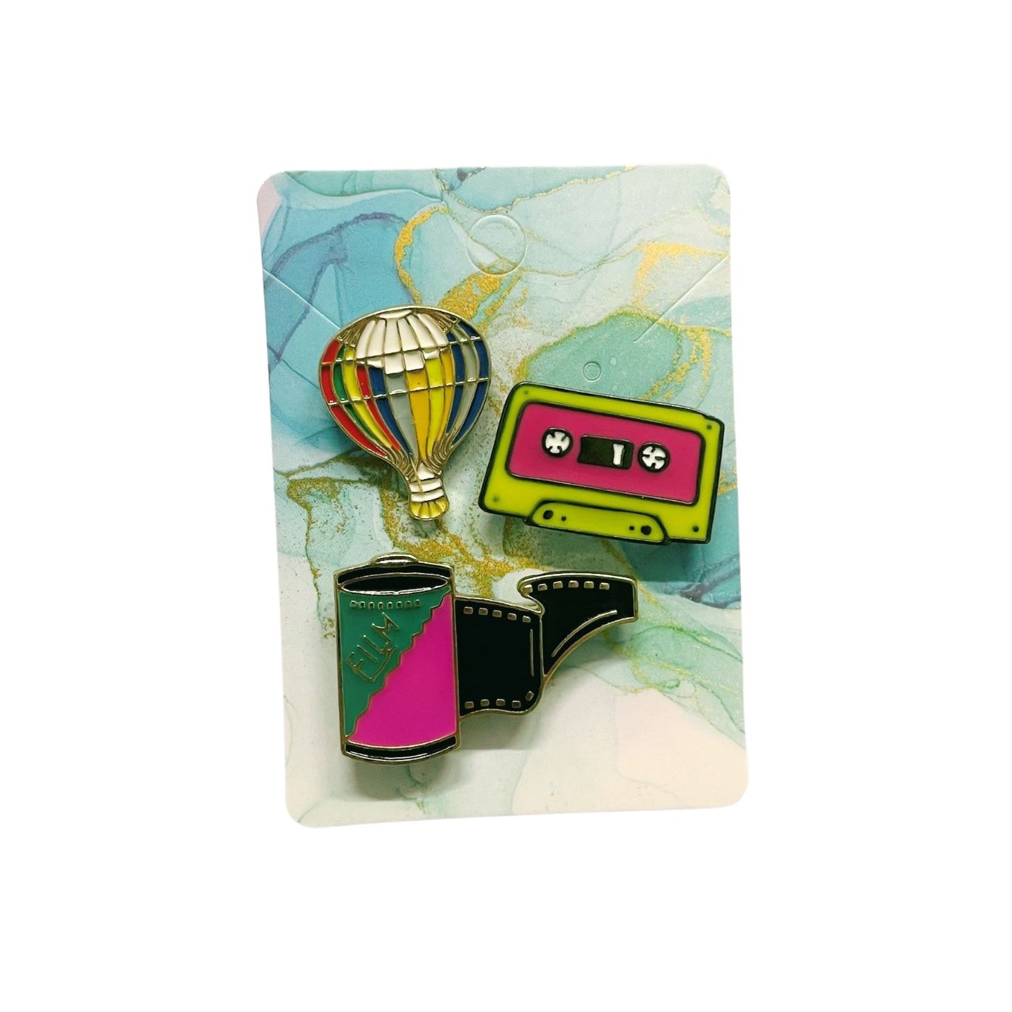 Enamel Pin Sets | Fun Pins Carded for Gifting