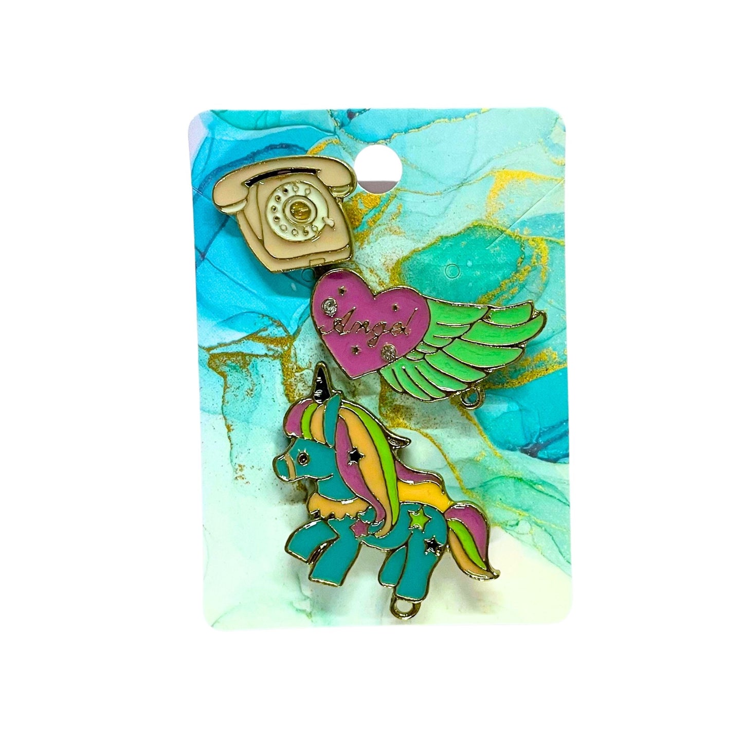 Enamel Pin Sets | Fun Pins Carded for Gifting