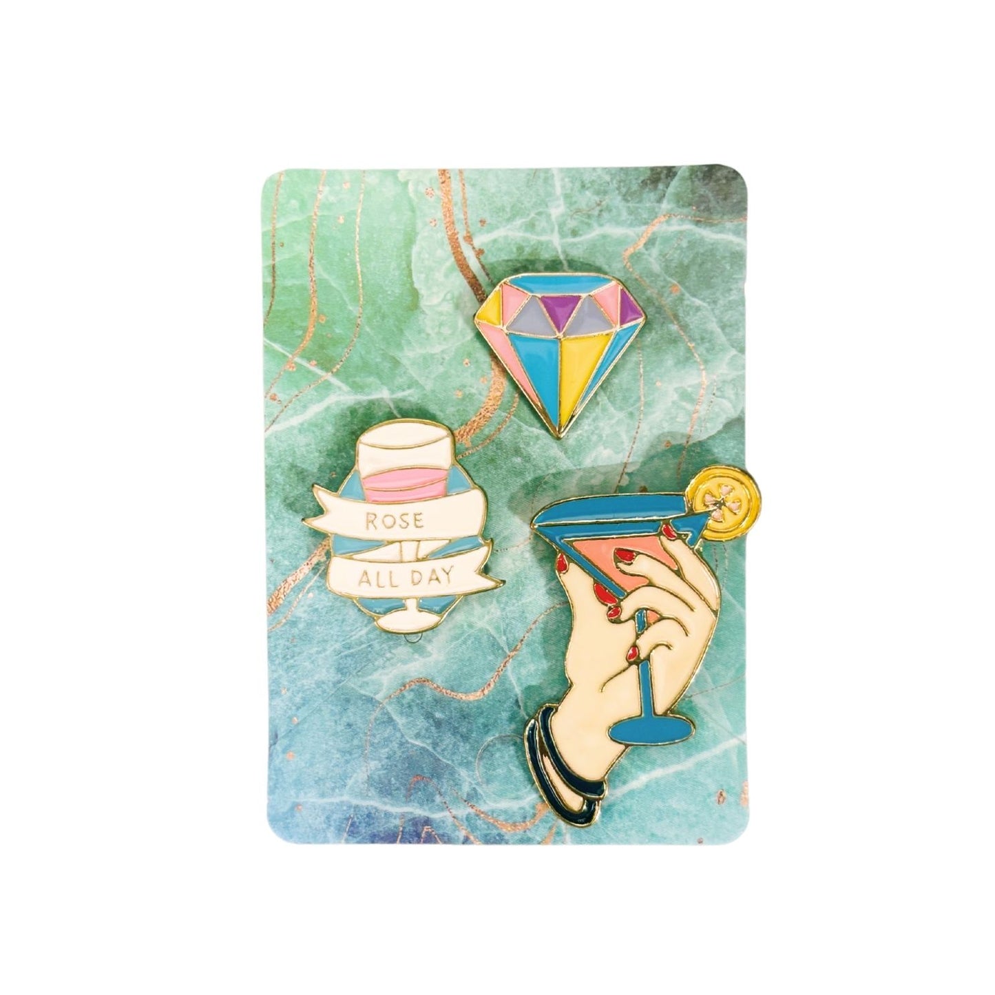 Enamel Pin Sets | Fun Pins Carded for Gifting