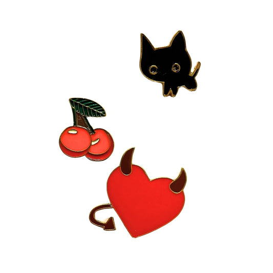 Enamel Pin Sets | Fun Pins Carded for Gifting