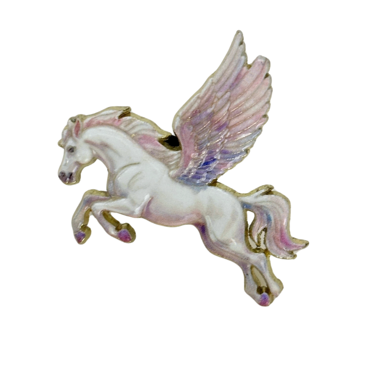 Enameled Pegasus Pin | Fantasy Brooch