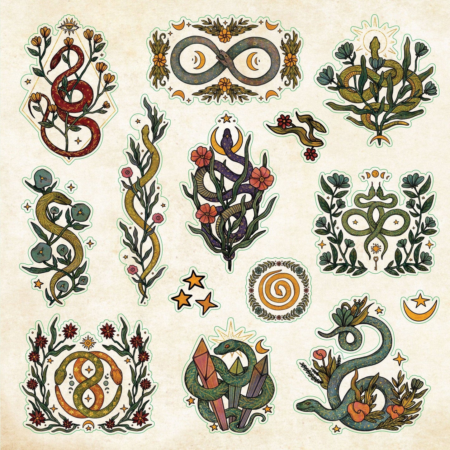 Enchanted Forest Sticker Book | 800+ Woodland-themed Stickers on 50 Pages for Journals, Planners & Scrapbooking