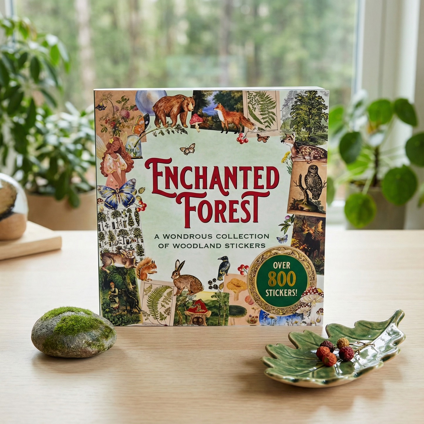 Enchanted Forest Sticker Book | 800+ Woodland-themed Stickers on 50 Pages for Journals, Planners & Scrapbooking