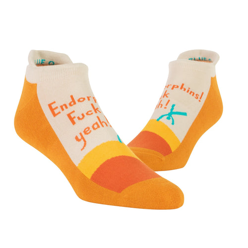 Endorphins Fuck Yeah Unisex Sneaker Socks [2 Size Options] | BlueQ at GetBullish