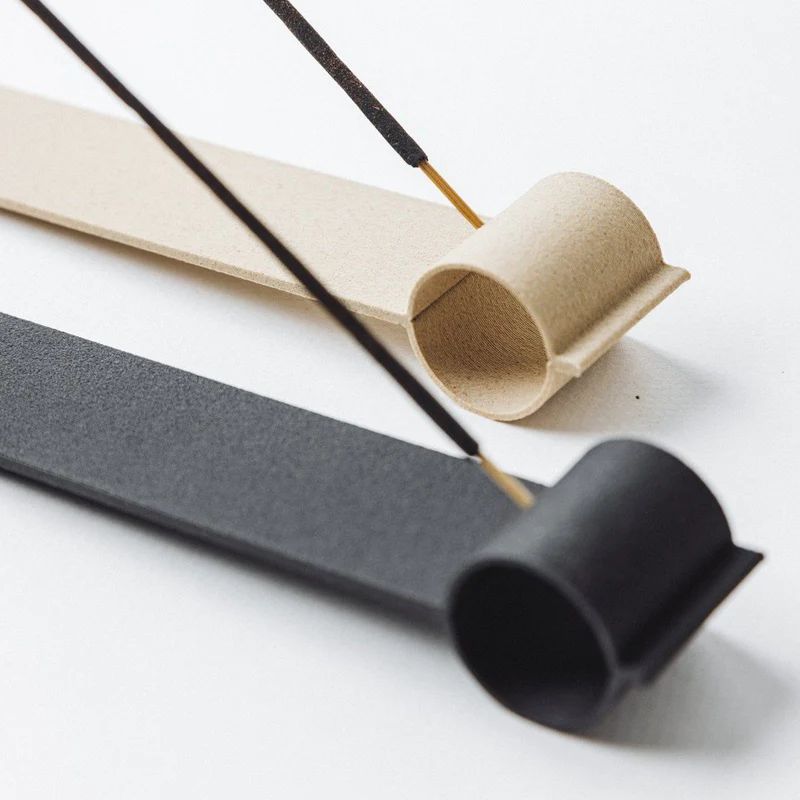 Enkei Incense Holder | Ebony Black or Golden Pine | Eco Friendly Recycled Wood and Corn Starch