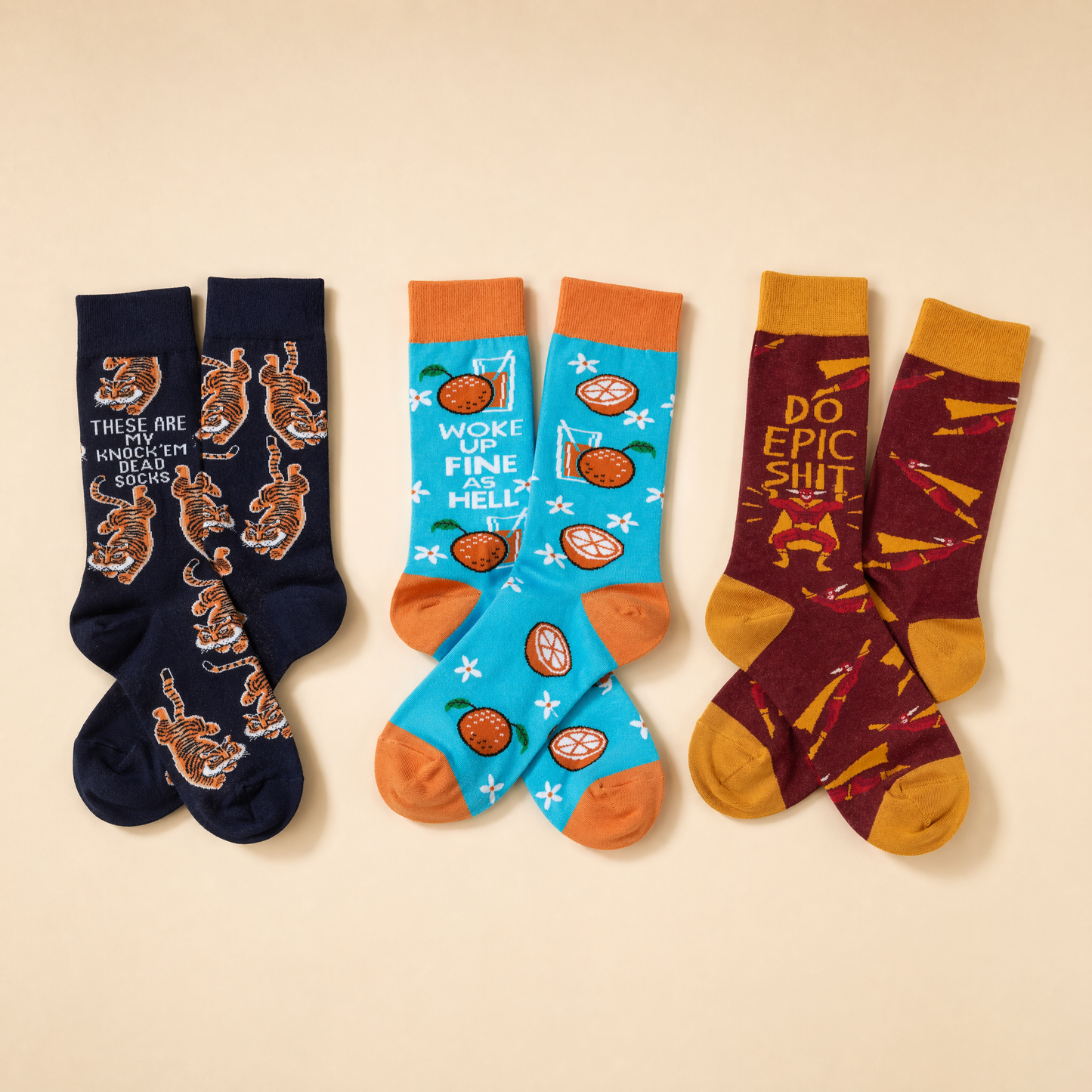 Epic Women's Gift Sock Bundle Set of 3-Primitives by Kathy-The Bullish Store