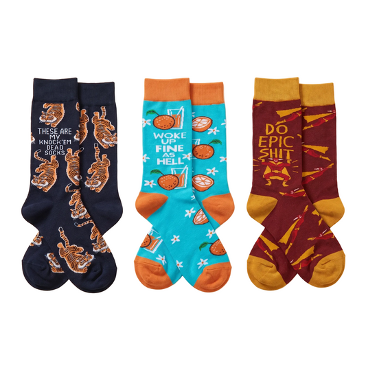 Epic Women's Gift Sock Bundle Set of 3-Primitives by Kathy-The Bullish Store