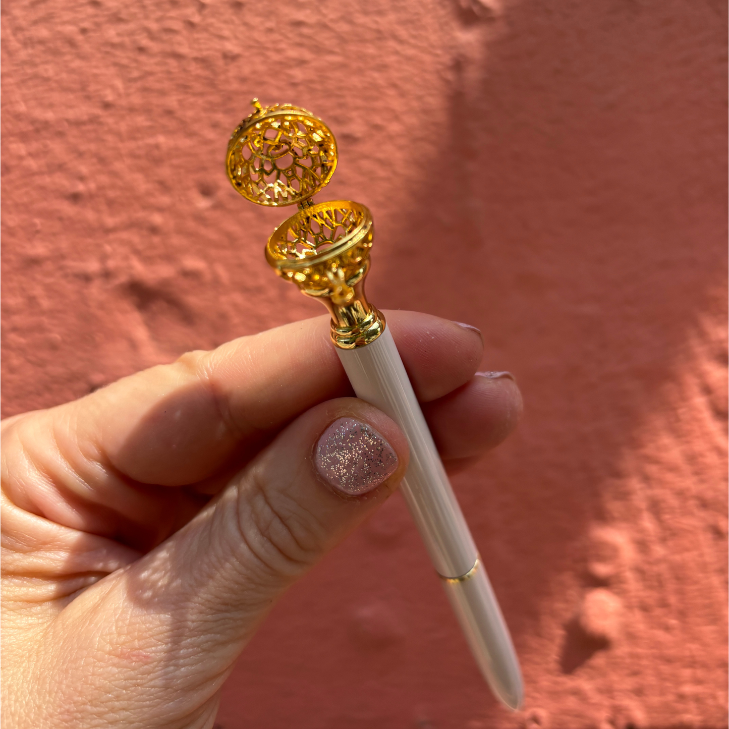 Essential Oil Diffuser Pen in Rose | Includes 1 ml of Essential Oil and 2 Lava Beads | Refillable-Santa Barbara Design Studio-The Bullish Store
