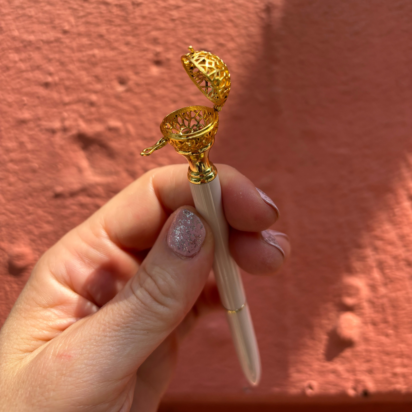 Essential Oil Diffuser Pen in Rose | Includes 1 ml of Essential Oil and 2 Lava Beads | Refillable-Santa Barbara Design Studio-The Bullish Store