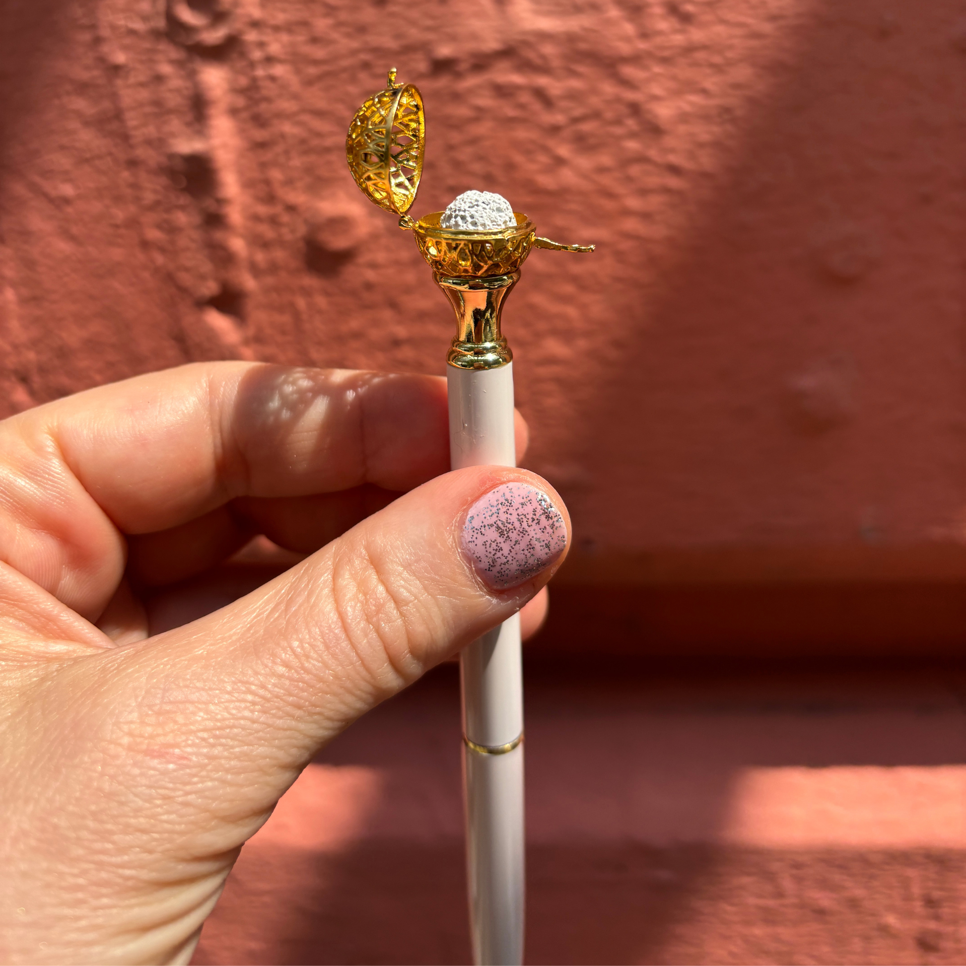 Essential Oil Diffuser Pen in Rose | Includes 1 ml of Essential Oil and 2 Lava Beads | Refillable-Santa Barbara Design Studio-The Bullish Store