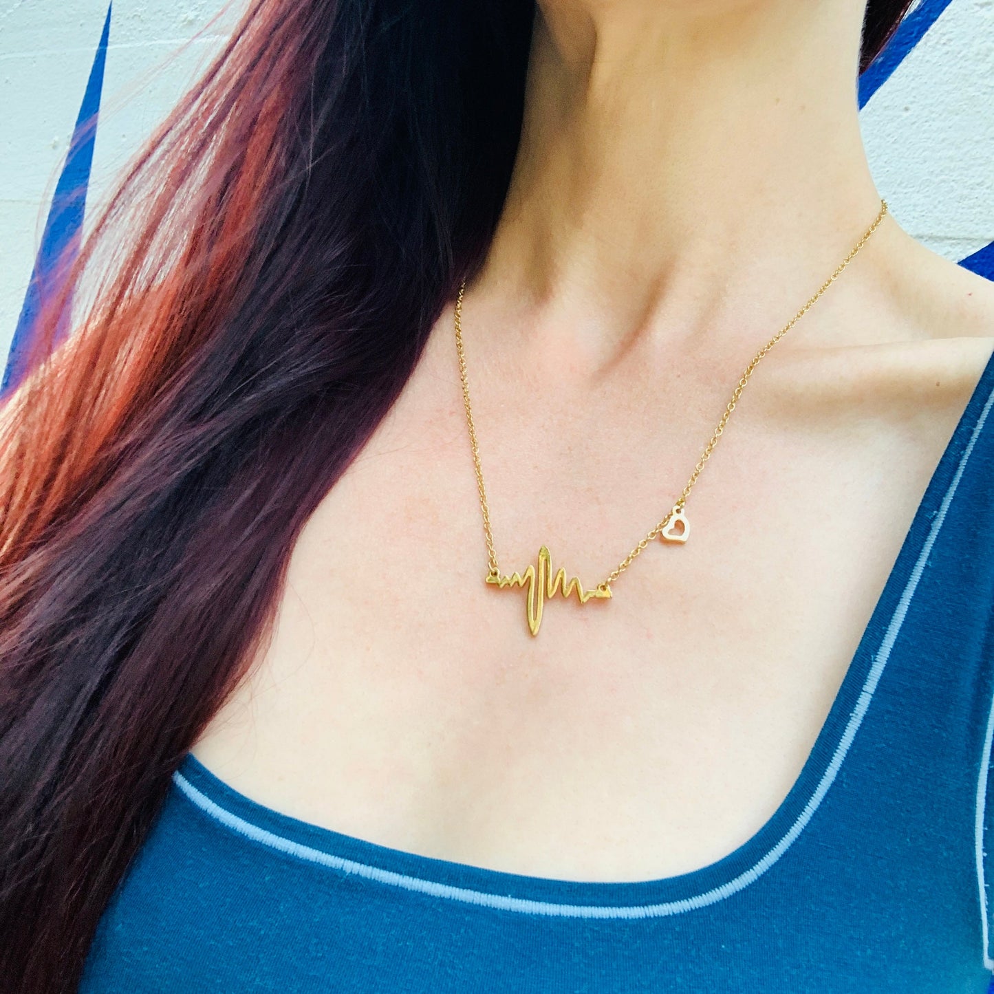 Every Heartbeat Necklace in Gold