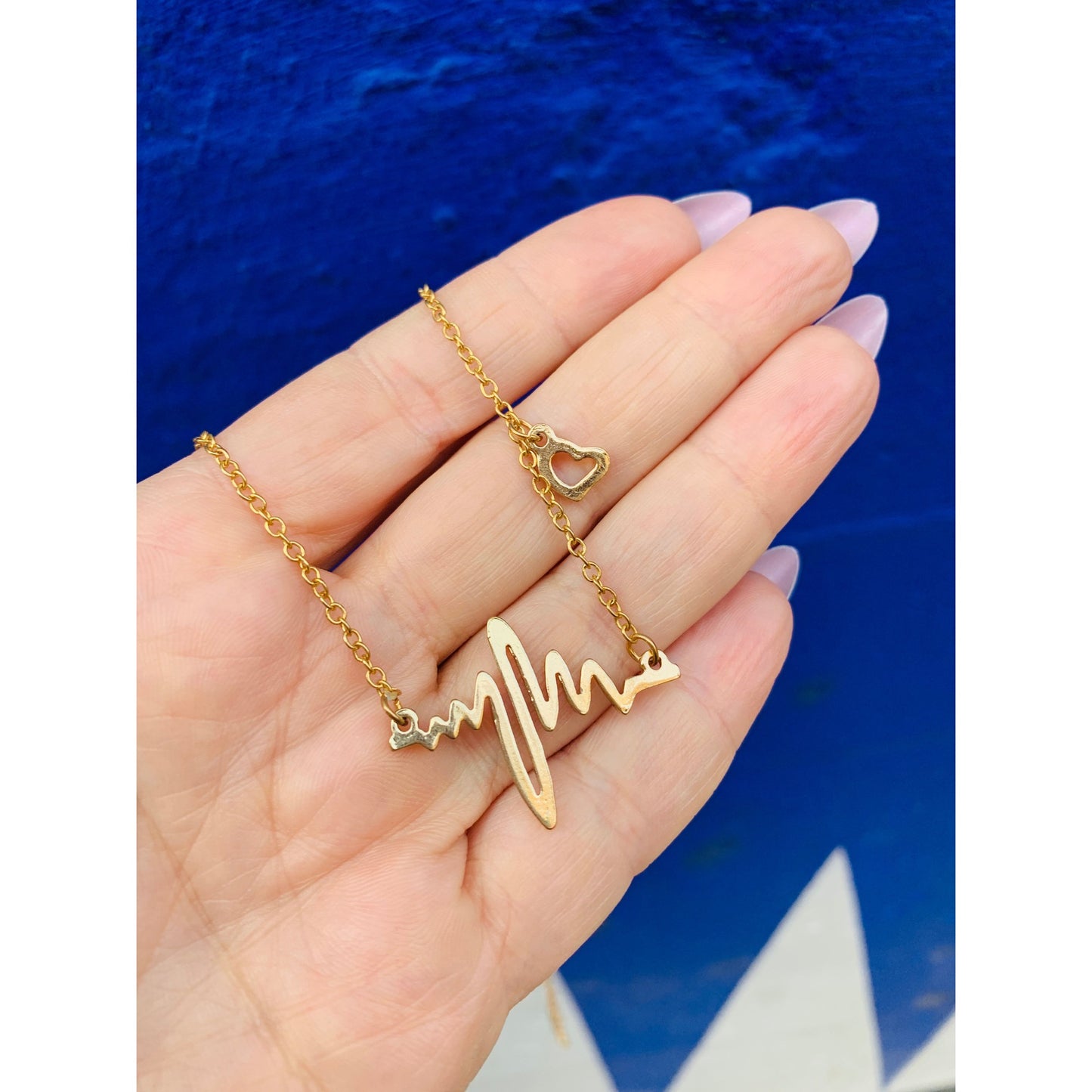 Every Heartbeat Necklace in Gold