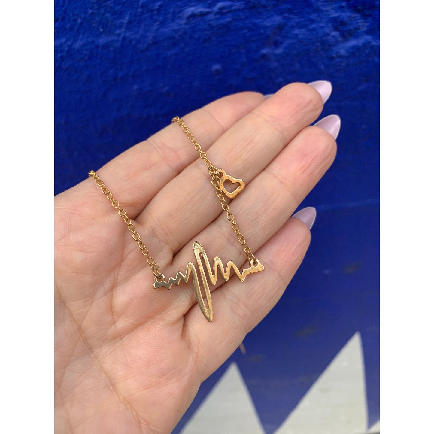 Every Heartbeat Necklace in Gold