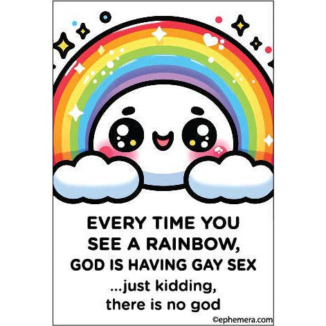 Every Time You See A Rainbow Rectangular Magnet | Magnetic Surface Magnet Decor | 3" x 2"