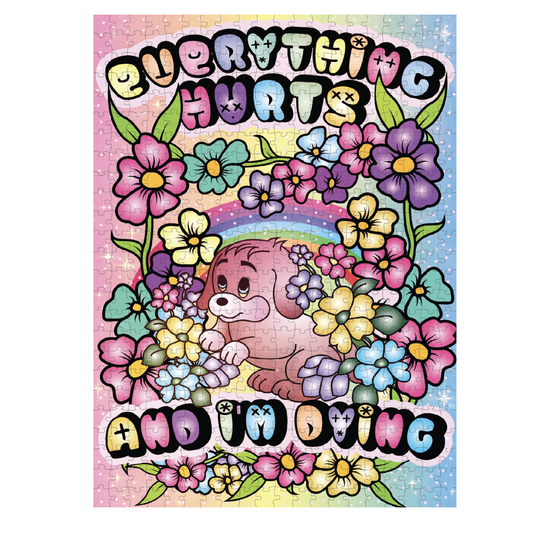 Everything Hurts 500-Piece Jigsaw Puzzle-Fun Club-The Bullish Store